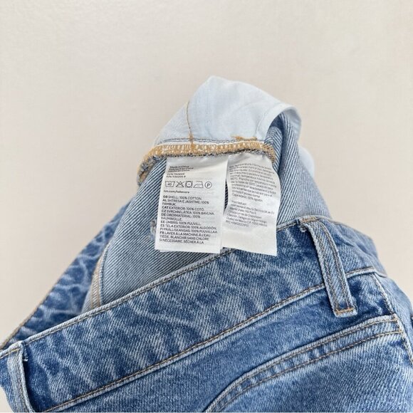 H&M Womens 6 Straight High Rise Jeans Medium Wash - Picture 9 of 13